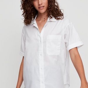 Babaton The Group Withers White Cotton Blouse S